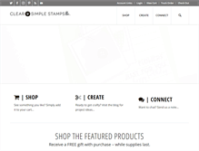 Tablet Screenshot of clearandsimplestampsonline.com